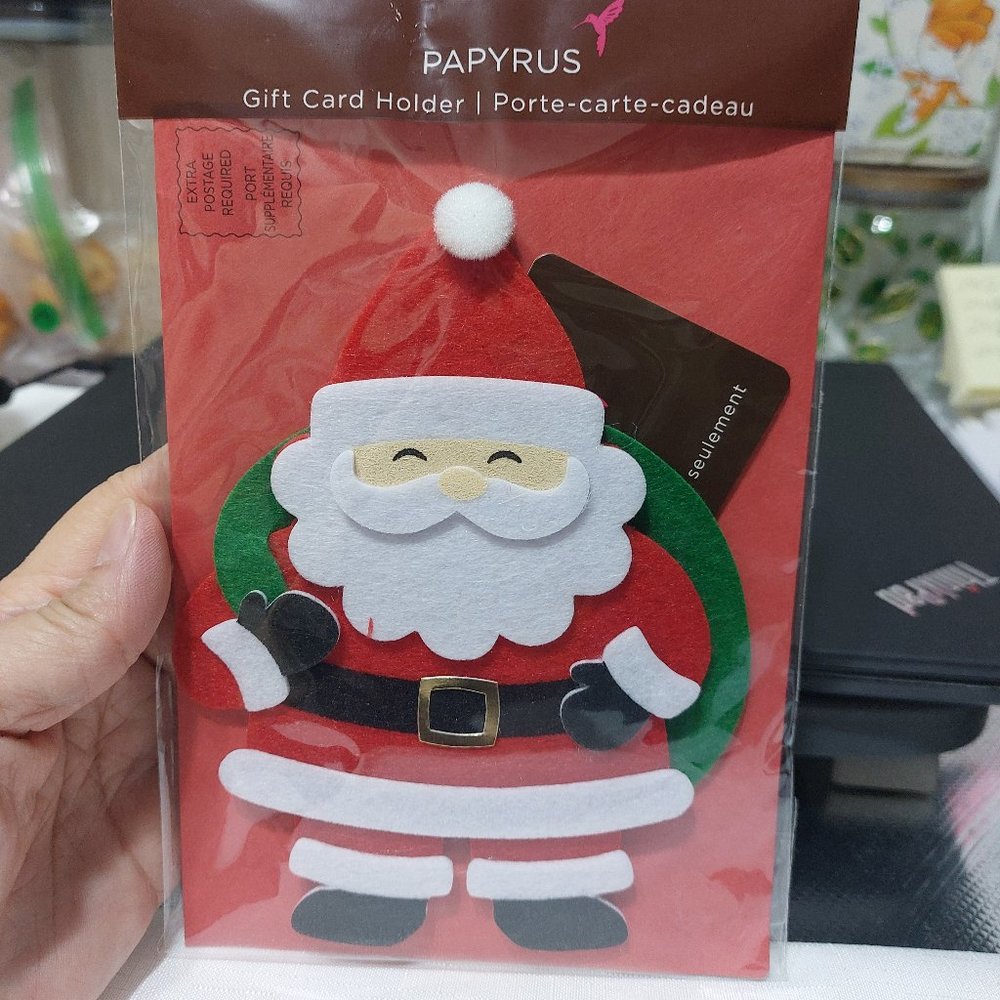 Papyrus Santa Gift Card Holder